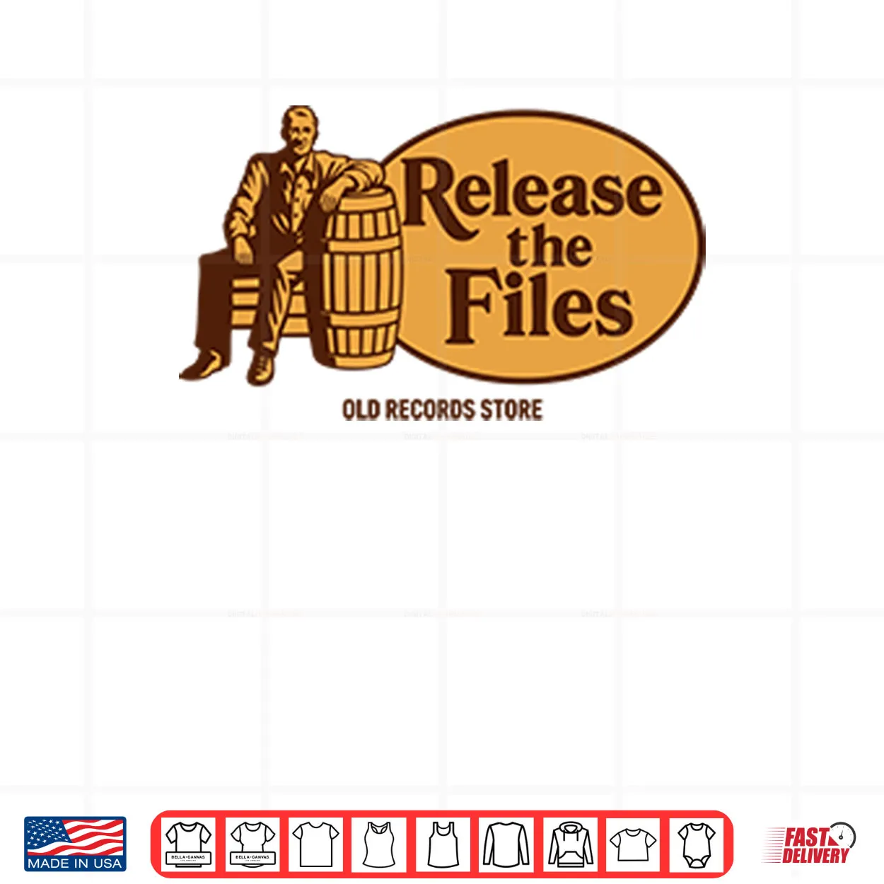 Release The Files Old Records Store Shirt Release The Files Old Records Store Shirt