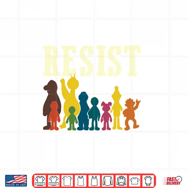 Save Resist Political Protest Rainbow Character Colours Shirt 3 Design Save Resist Political Protest Rainbow Character Colours Shirt