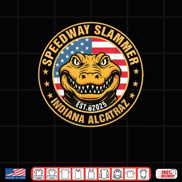 Speedway Slammer Indiana Alcatraz EST 2025 Shirt 3 Design Speedway Slammer Indiana Alcatraz EST 2025 Shirt