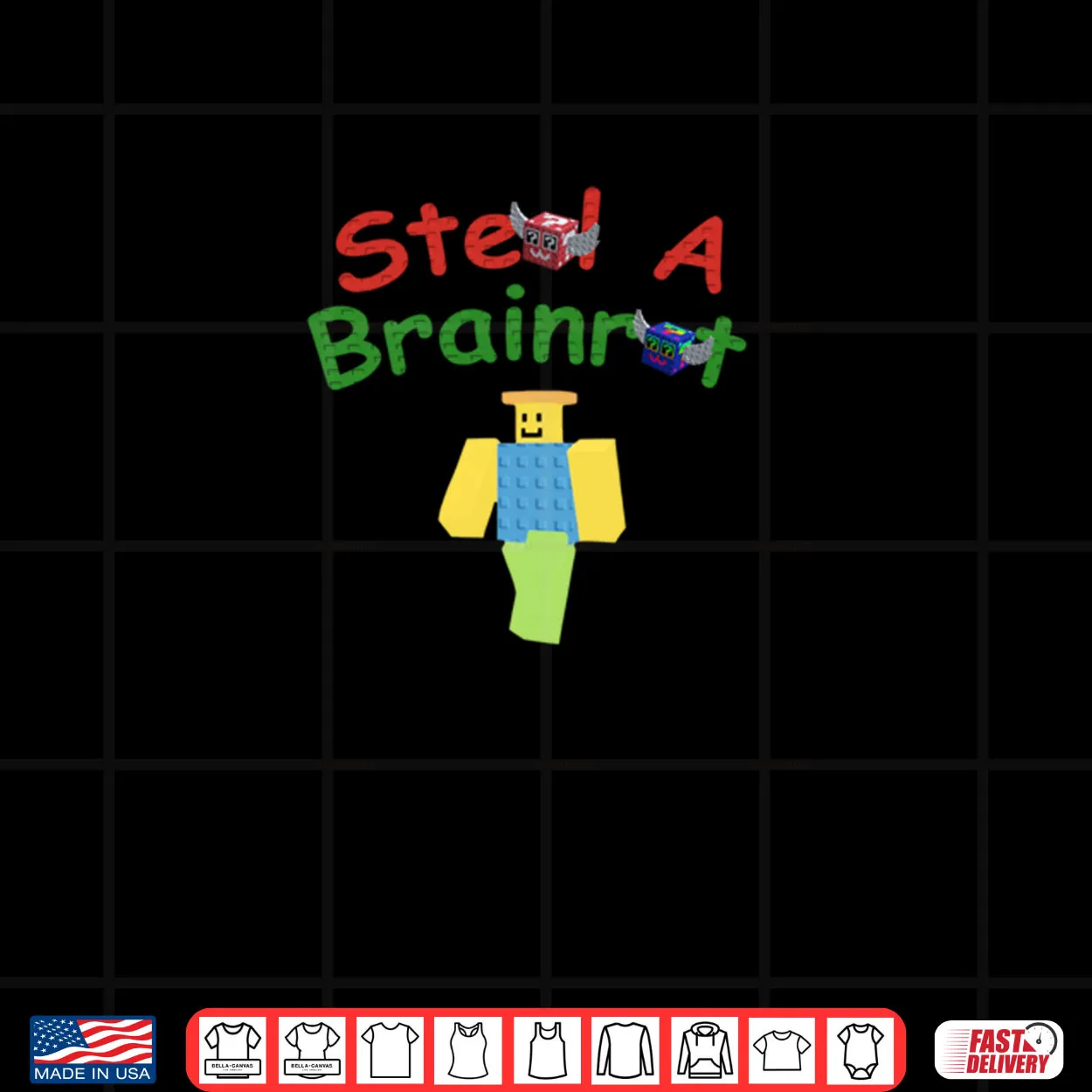 Steal A Brainrot Noobini Pizzanini Gamer Shirt Steal A Brainrot Noobini Pizzanini Gamer Shirt