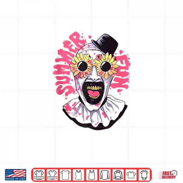 Terrifier Summer Fun Sunglasses Art The Clown Horror Movie Shirt 3 Design Terrifier Summer Fun Sunglasses Art The Clown Horror Movie Shirt