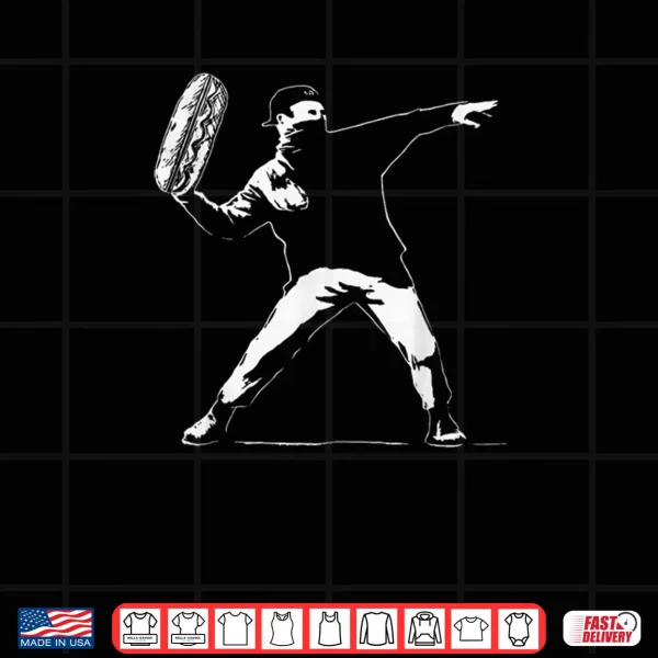 Design Throwing Sandwich Revolution Funny Humor Meme Shirt