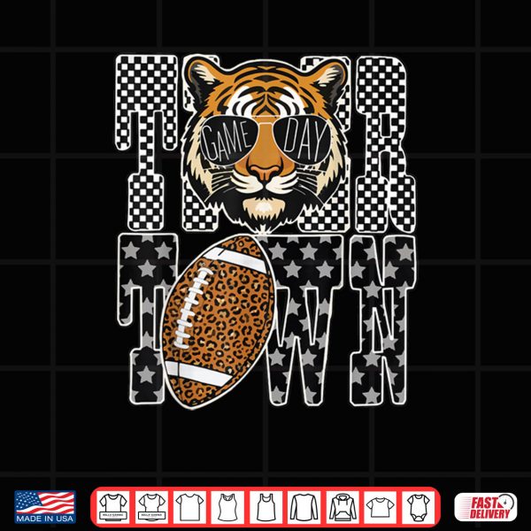 Design Tiger Town Leopard Football Game Day Shirt