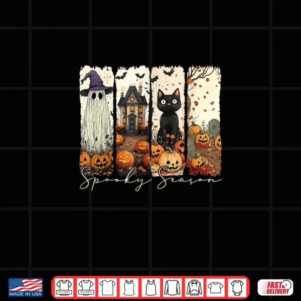 Vintage Halloween Horror Spooky Season Shirt 3 Design Vintage Halloween Horror Spooky Season Shirt
