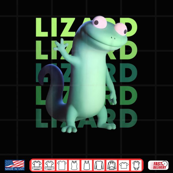 Design Weirdcore Animal Women Men Lizard Lizard Lizard Meme Shirt