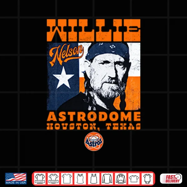 Design Willie Nelson 1985 Houston Astrodome Texas Shirt