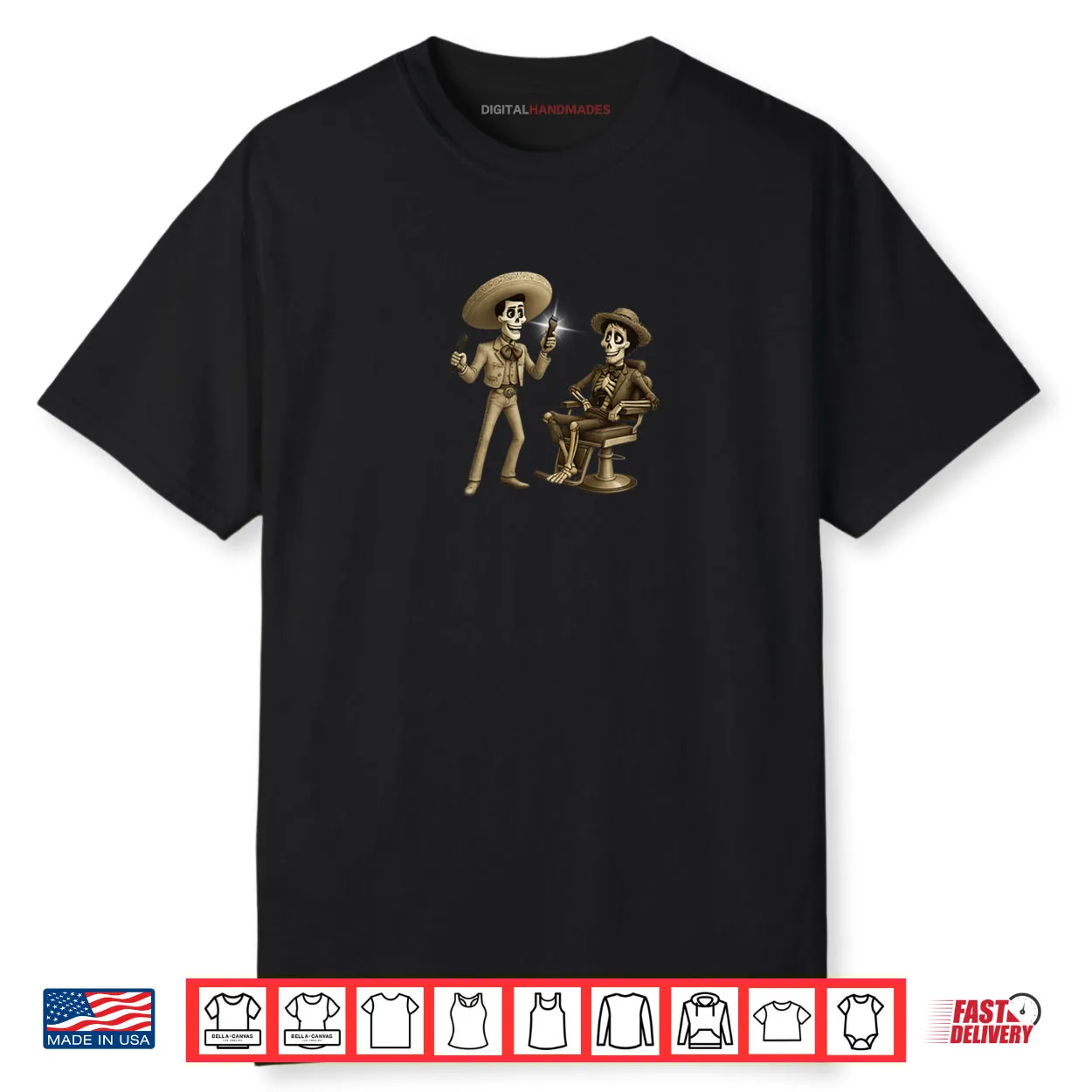 Dia de Los Muertos Barber Shirt Dia de Los Muertos Barber Shirt