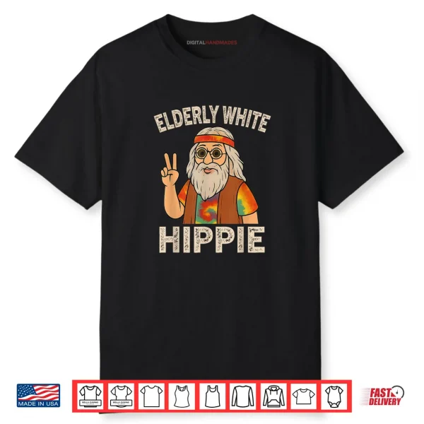 Elderly White Hippie Shirt