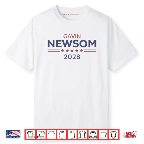 Gavin Newsom 2028 USA Shirt