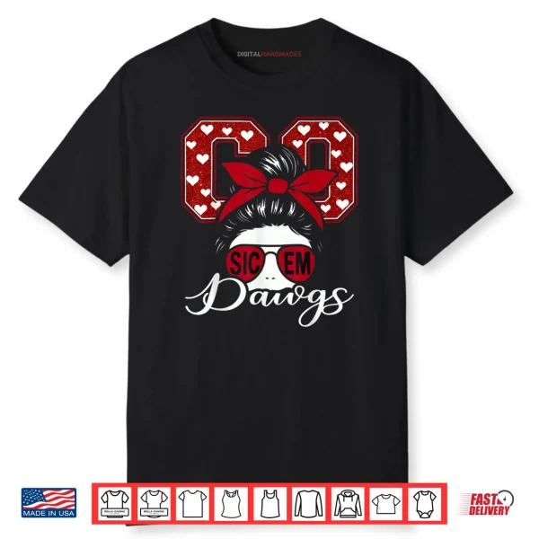 Go Dawgs Funny Sic Em Retro Shirt