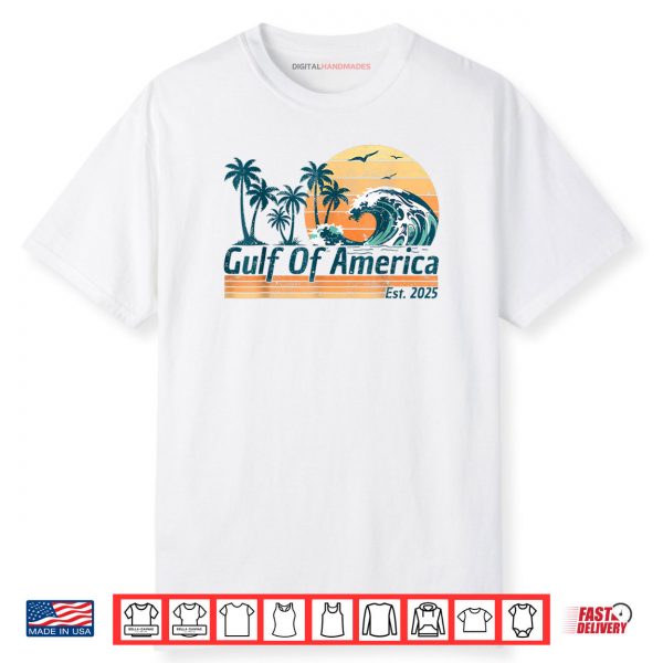 Gulf of America Beach Coastal Vintage USA Shirt