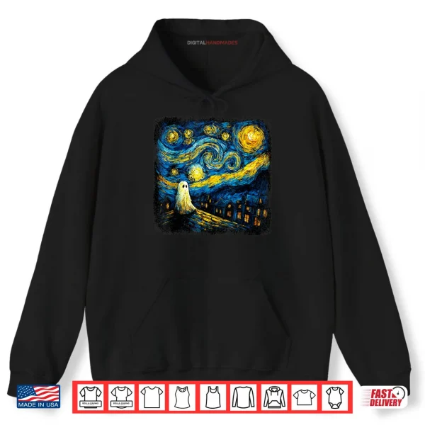 Boo Sheet Ghost Starry Night Van Gogh Halloween Shirt 2 Hoodie Boo Sheet Ghost Starry Night Van Gogh Halloween Shirt