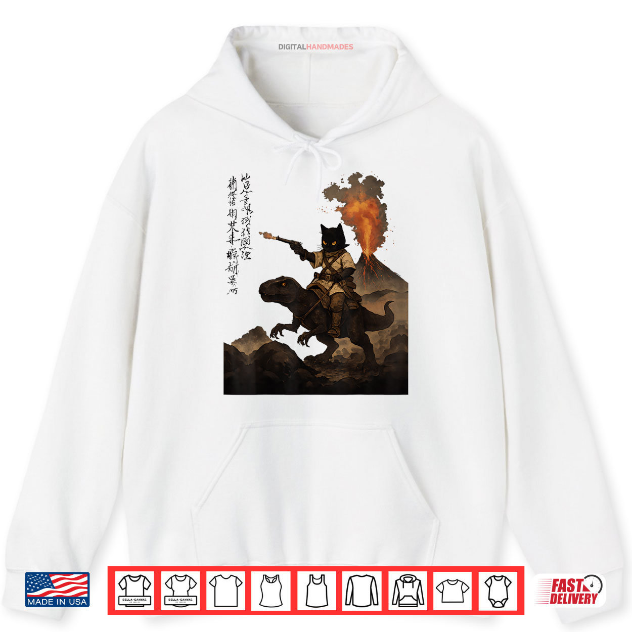 Calligraphy Cat Dinosaur Volcanic Eruption Cat Calligraphy Cat Dinosaur Volcanic Eruption Cat