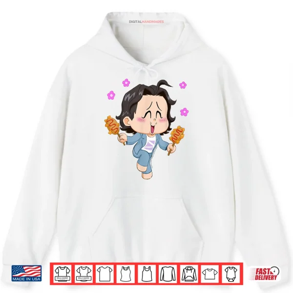 Hoodie Chibi Bobby Enjoying Corn Dogs KPop Demon Hunters Shirt