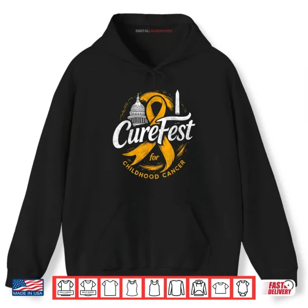 Hoodie CureFest for Childhood Cancer 2025 for Dark Fabric Shirt