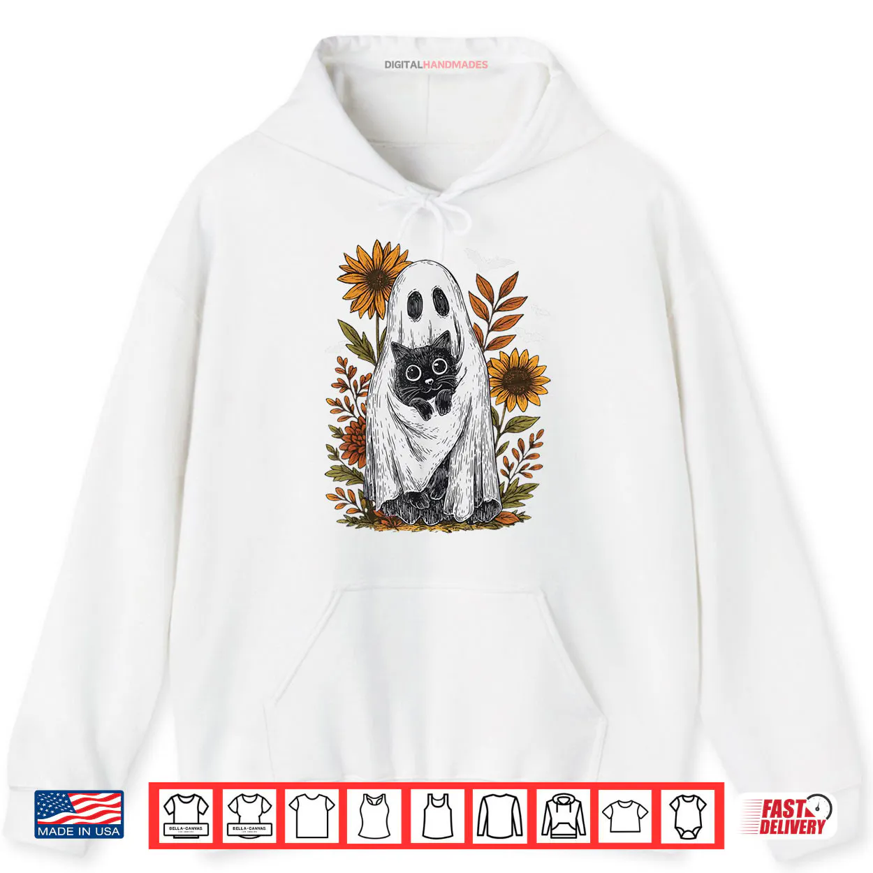 Funny Ghost Holding Black Cat Halloween Ghost Cat Lovers Shirt Funny Ghost Holding Black Cat Halloween Ghost Cat Lovers Shirt