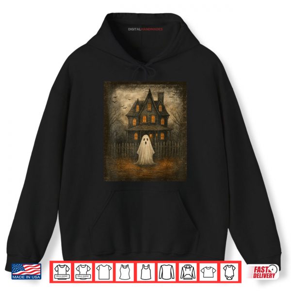 Hoodie Ghost Boo Haunted House Halloween Costumes Shirt