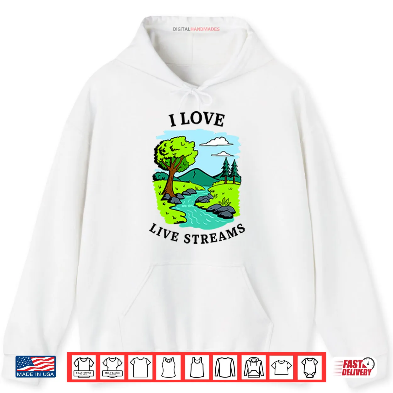 I Love Live Streams Shirt I Love Live Streams Shirt