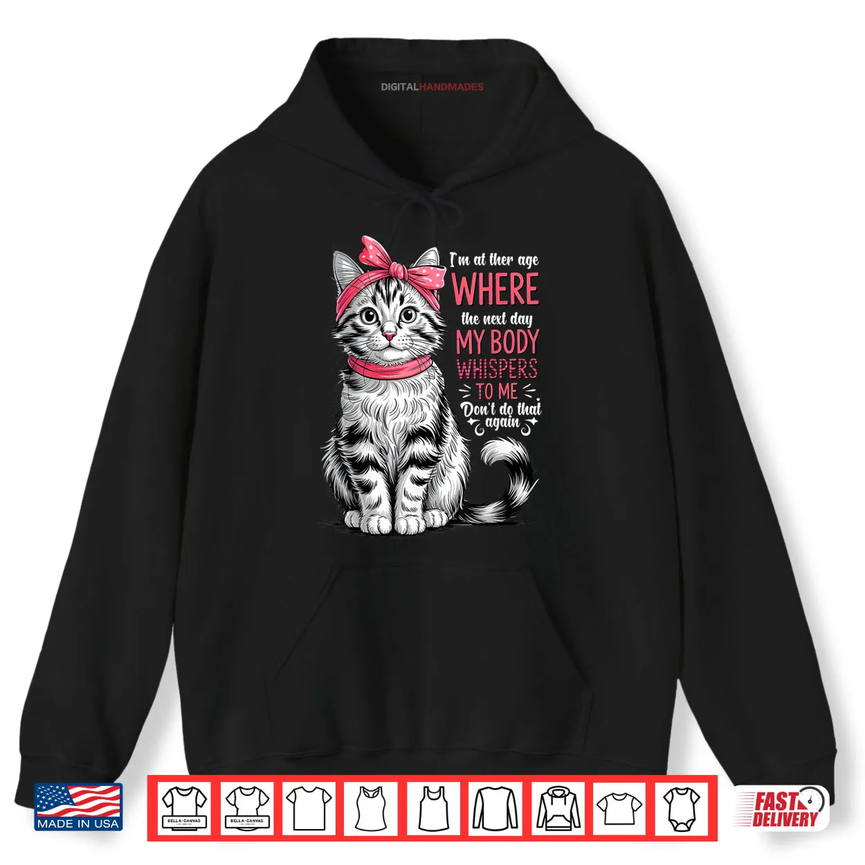 I’m at The Age Where The Next Day My Body Whispers Funny Cat Shirt I’m at The Age Where The Next Day My Body Whispers Funny Cat Shirt