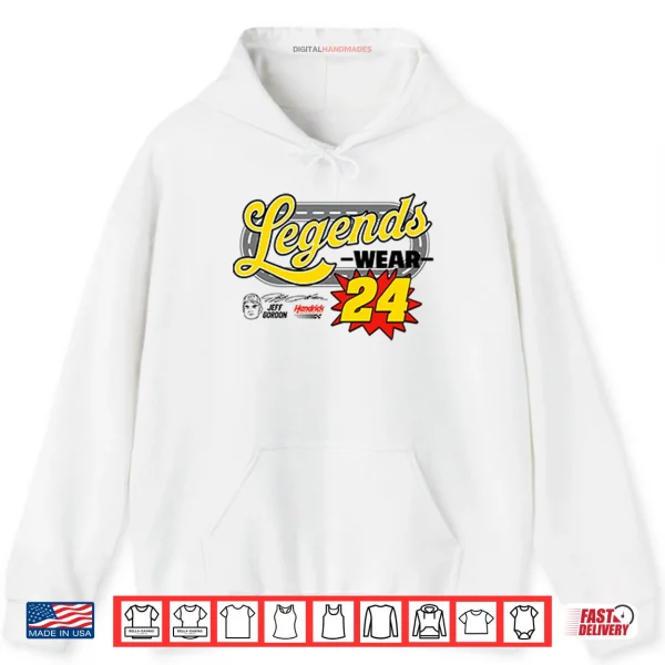 Hoodie Jeff Gordon Legends Wear 24 Hendrick Motorsports Shirt