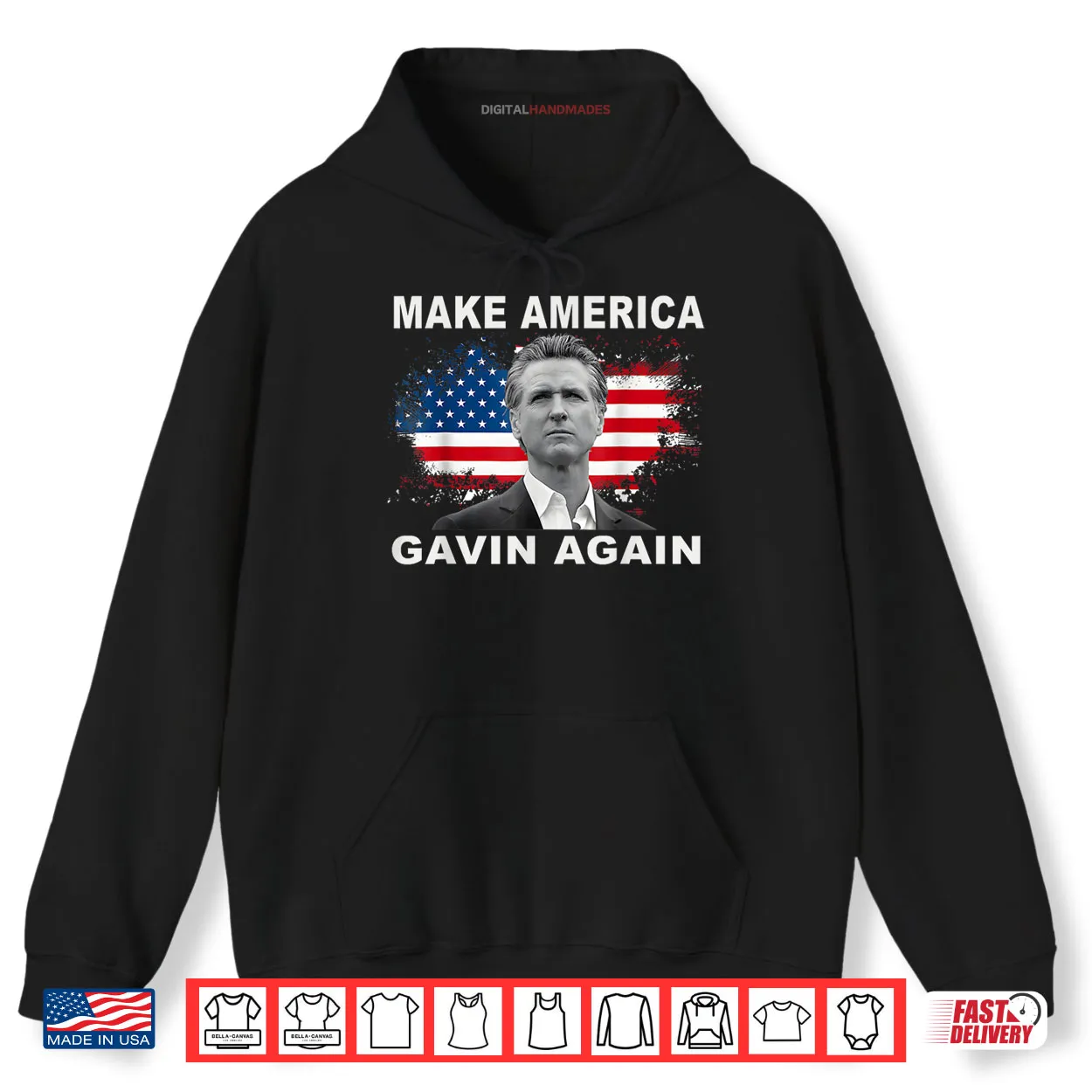 Make America Gavin Again Funny Patriotic USA Flag Shirt Make America Gavin Again Funny Patriotic USA Flag Shirt