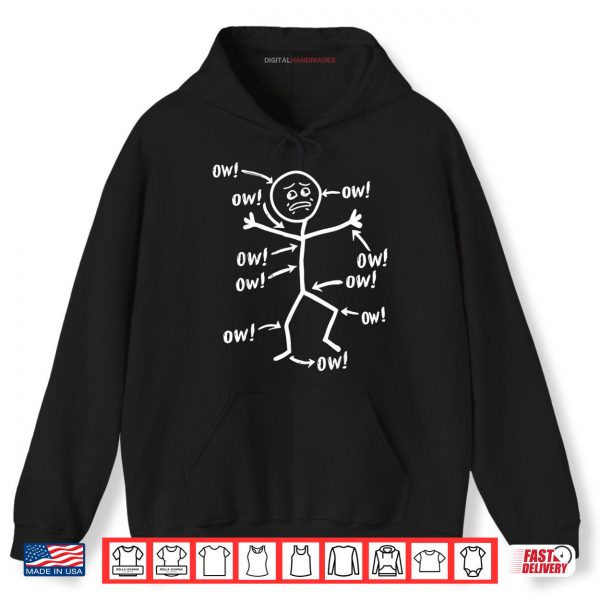 Hoodie Ow Ow Ow Ow Ow Ow Ow Character Shirt