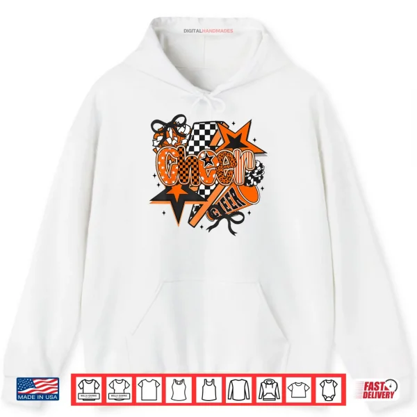Hoodie Preppy Cheer Game Day Cheer Mom Cheerleader Go Cheer Shirt