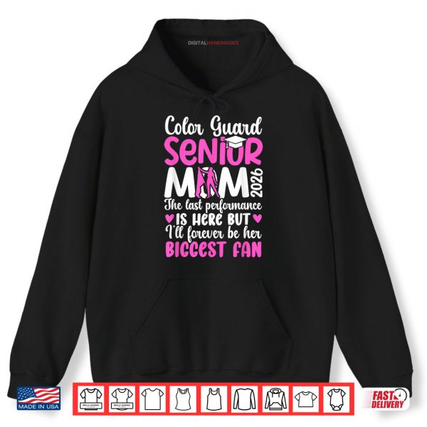 Hoodie Proud Color Guard Senior Mom 2026 Senior Color Guard Mama Shirt
