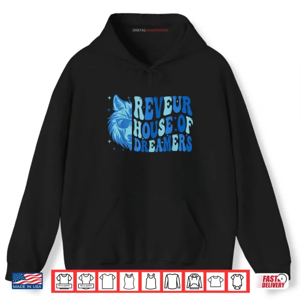 Hoodie Retro Reveur House of Dreamers Blue Wolf Team Spirit Shirt
