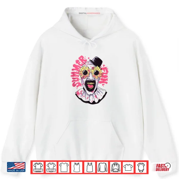 Terrifier Summer Fun Sunglasses Art The Clown Horror Movie Shirt 2 Hoodie Terrifier Summer Fun Sunglasses Art The Clown Horror Movie Shirt