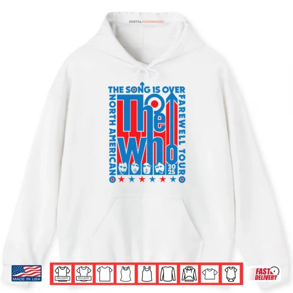 Hoodie The Who North American Farewell Tour 2025 Shirt