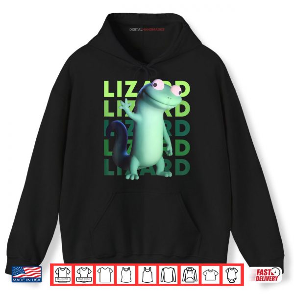Hoodie Weirdcore Animal Women Men Lizard Lizard Lizard Meme Shirt