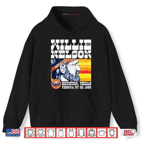 Hoodie Willie Nelson Astrodome Houston Texas February 1985 Shirt