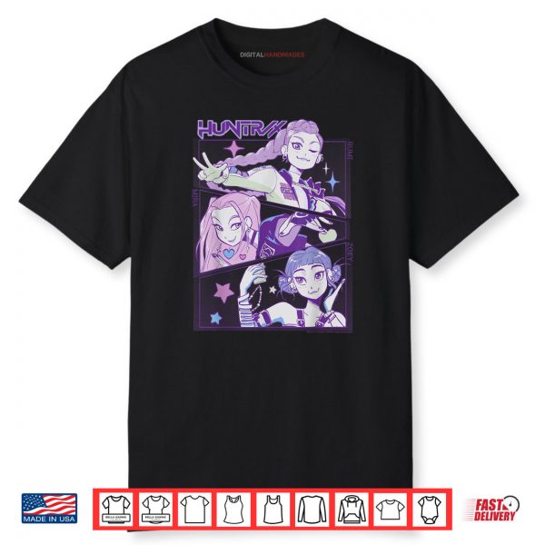 Huntrix Cute Vintage Animated Panels Shirt