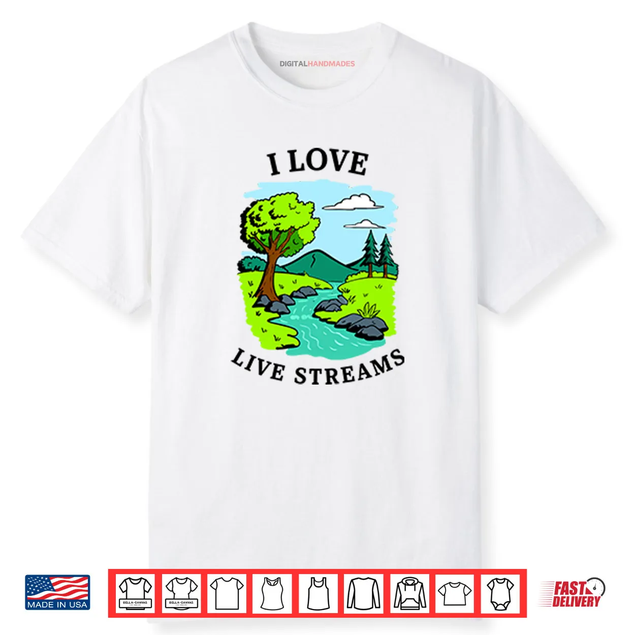 I Love Live Streams Shirt I Love Live Streams Shirt