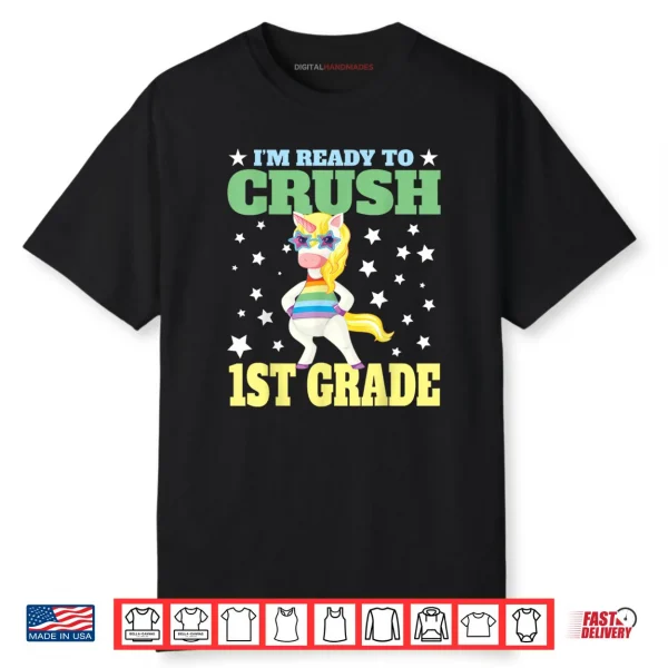 I’m Ready for First Grade Back to School 1st Grade Girls Shirt