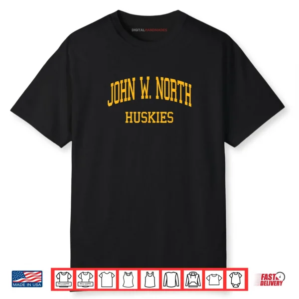 John W. North High School HS Riverside CA Retro Sports Shirt