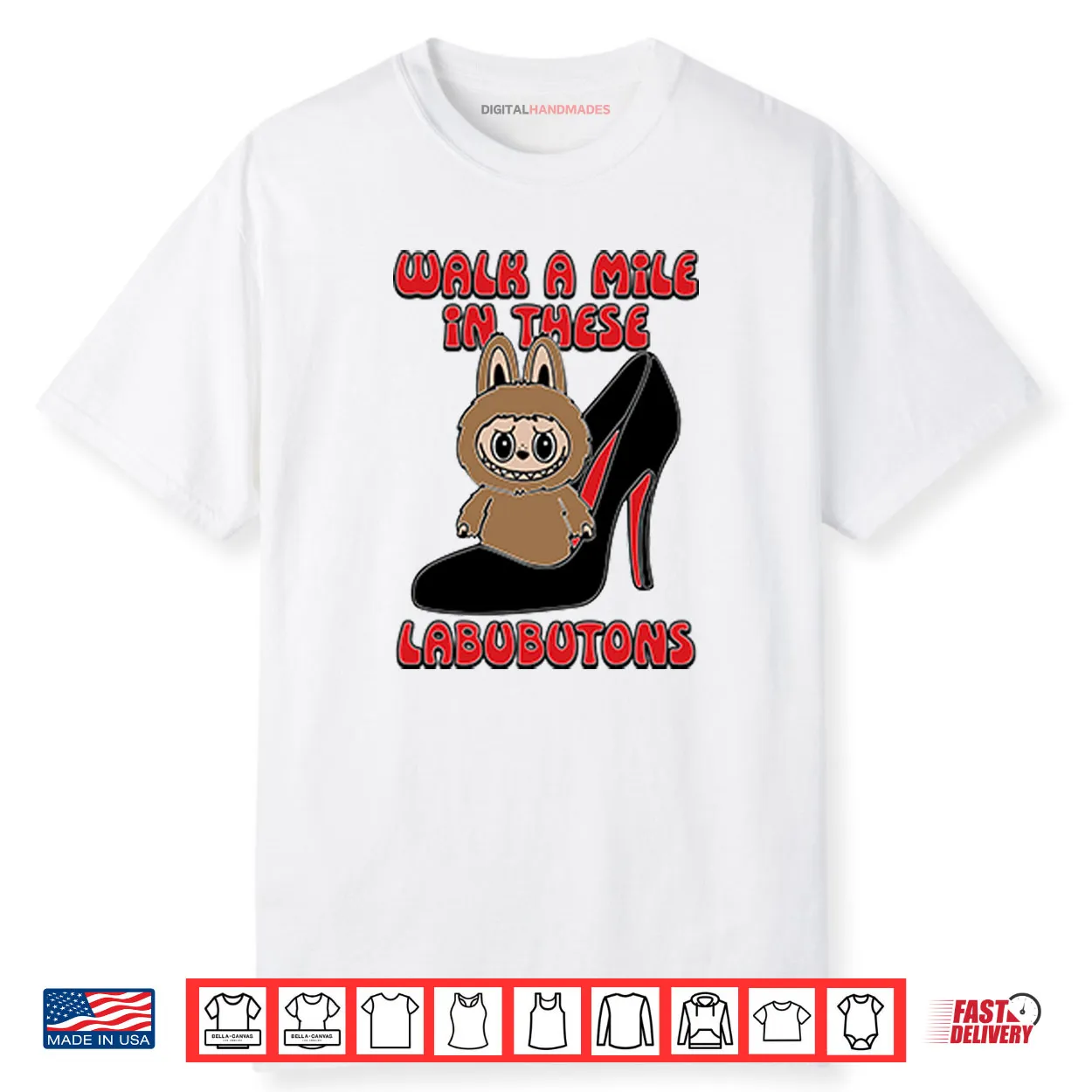 Labubu Walk A Mile In These Labubutons Shirt Labubu Walk A Mile In These Labubutons Shirt