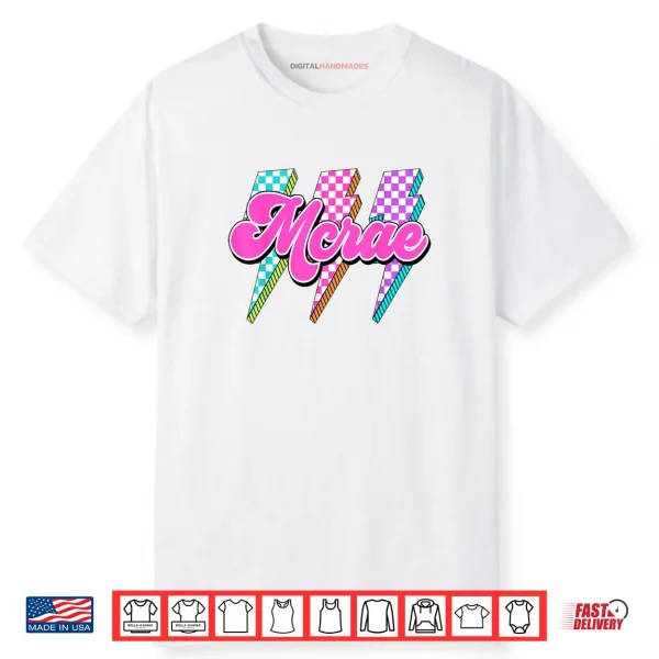 McRae Lightning Bolt Checkered I Love McRae 80’s Vintage Shirt