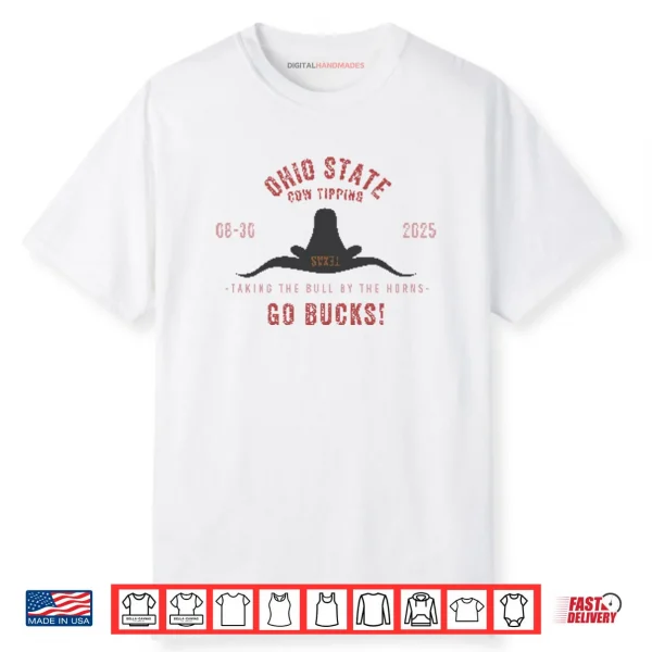 Ohio State Vs Texas Cow Tipping Football Game 2025 Shirt