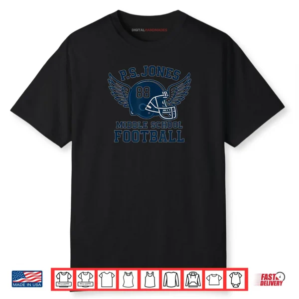 PS Jones Middle School Football Jack O’Neal Tribute Wear Shirt
