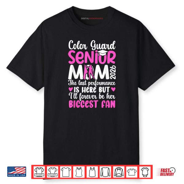 Proud Color Guard Senior Mom 2026 Senior Color Guard Mama Shirt