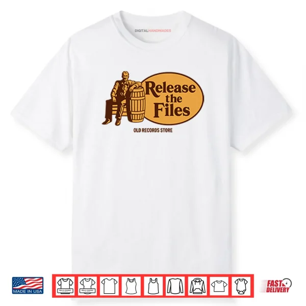 Release The Files Old Records Store Shirt