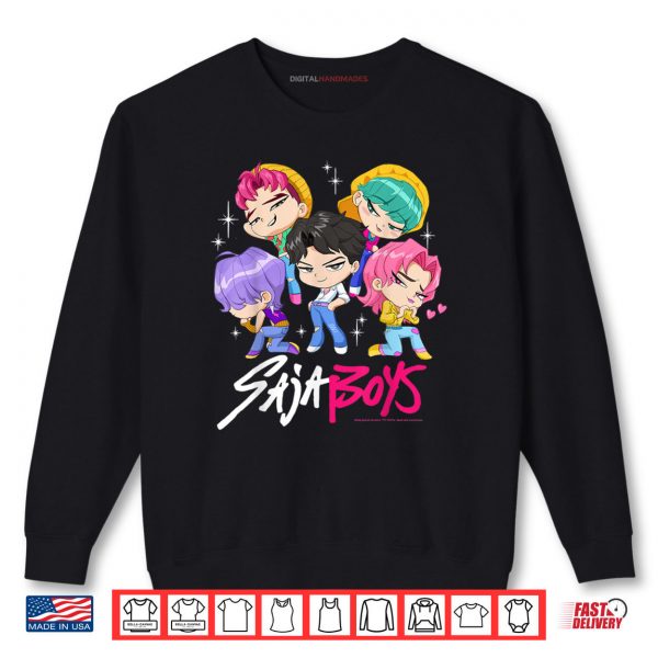 Saja Boys Chibi Boy Band Group Shot Shirt