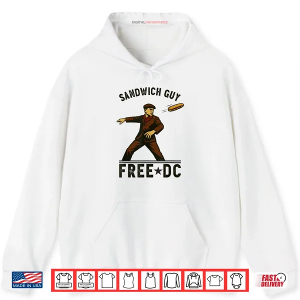 Sandwich Man Free D.C Free DC Sandwich Guy Shirt 1