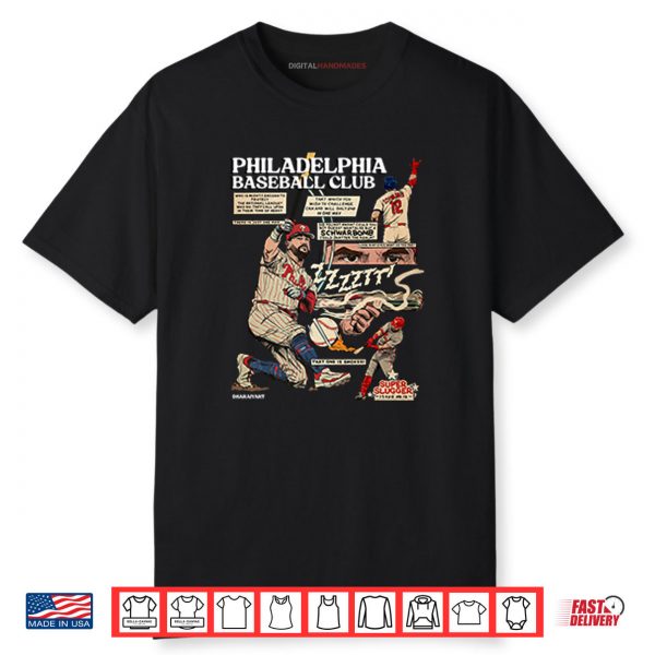 Schwarbomb Comic Philadelphia Baseball Club Shirt