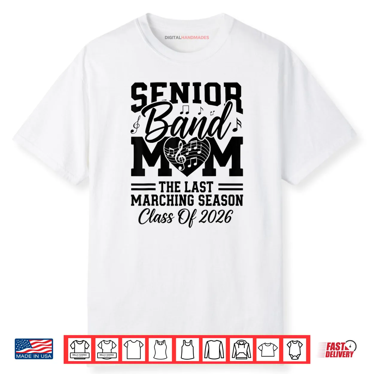 Senior Band Mom 2026 The Last Marching Season Class of 2026 Shirt Senior Band Mom 2026 The Last Marching Season Class of 2026 Shirt