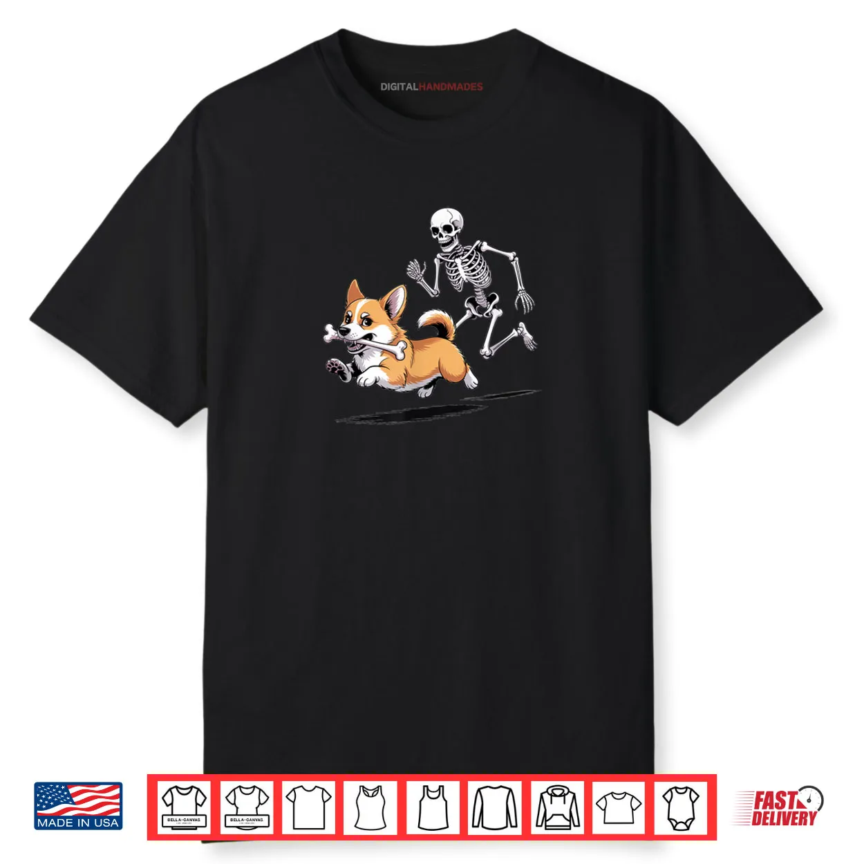 Skeleton Chasing Corgi Halloween Dog Mom Pet Lover Shirt Skeleton Chasing Corgi Halloween Dog Mom Pet Lover Shirt