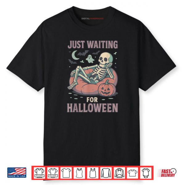 Spooky Skeleton Summerween Waiting for Halloween Shirt