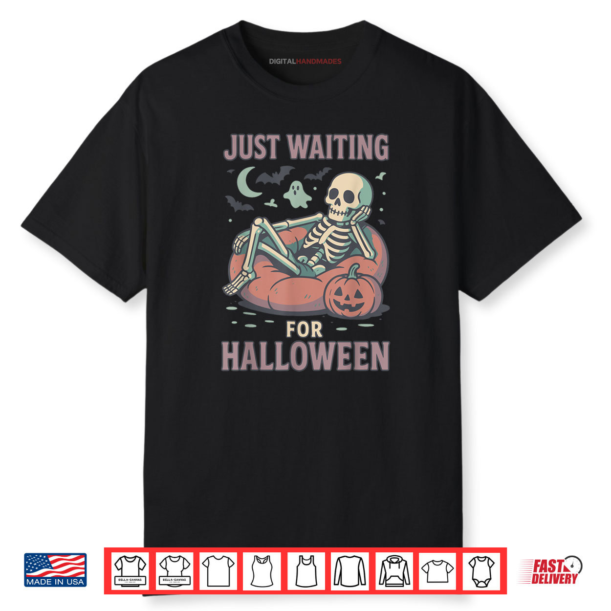Spooky Skeleton Summerween Waiting for Halloween Shirt Spooky Skeleton Summerween Waiting for Halloween Shirt